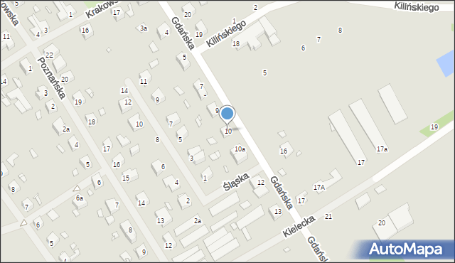 Resko, Gdańska, 10, mapa Resko