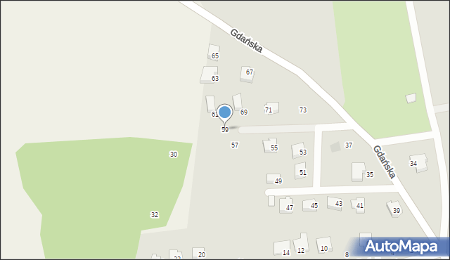 Skarszewy, Gdańska, 59, mapa Skarszewy