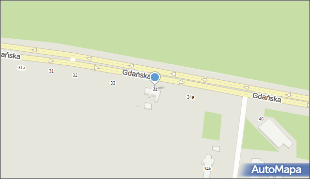 Słupsk, Gdańska, 34, mapa Słupska