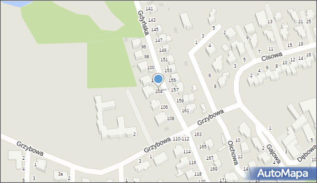 Słupsk, Gdyńska, 104, mapa Słupska