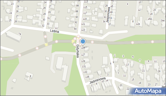 Słupsk, Gdyńska, 125, mapa Słupska