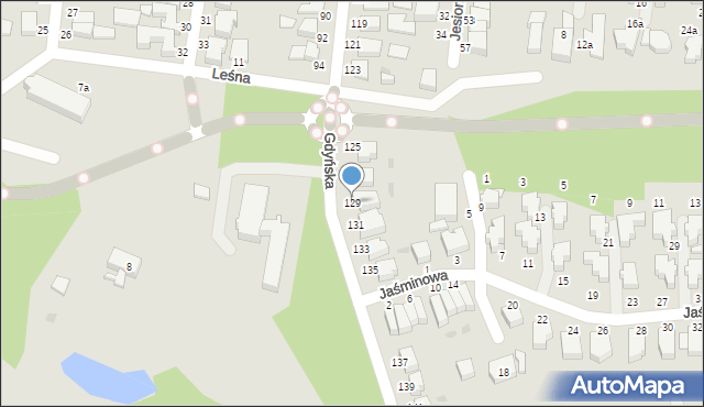 Słupsk, Gdyńska, 129, mapa Słupska