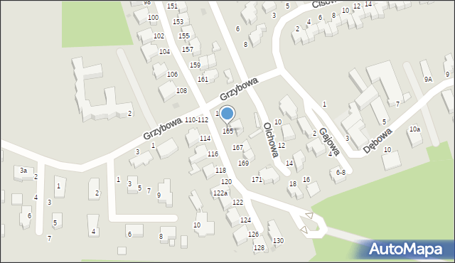 Słupsk, Gdyńska, 165, mapa Słupska