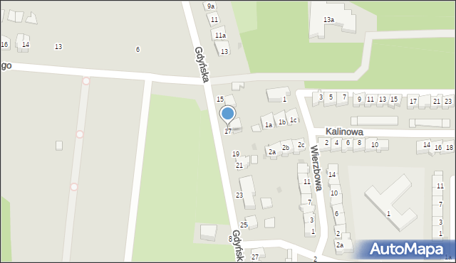 Słupsk, Gdyńska, 17, mapa Słupska