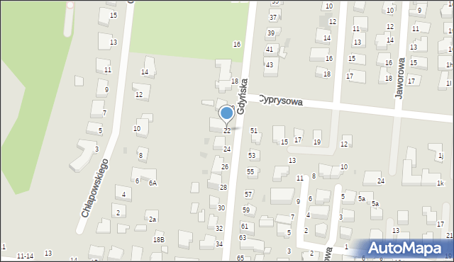 Słupsk, Gdyńska, 22, mapa Słupska
