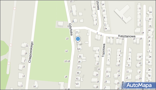 Słupsk, Gdyńska, 31a, mapa Słupska