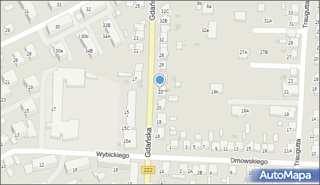 Starogard Gdański, Gdańska, 22, mapa Starogard Gdański