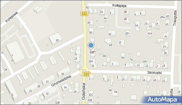 Starogard Gdański, Gdańska, 34B, mapa Starogard Gdański