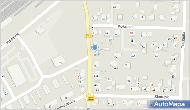 Starogard Gdański, Gdańska, 38, mapa Starogard Gdański