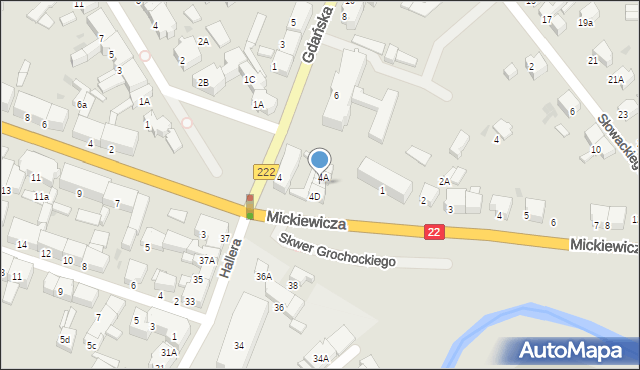 Starogard Gdański, Gdańska, 4B, mapa Starogard Gdański