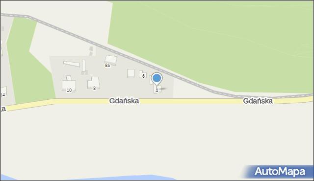 Stegna, Gdańska, 4, mapa Stegna