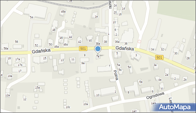 Stegna, Gdańska, 7a, mapa Stegna