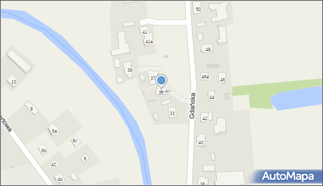 Suchy Dąb, Gdańska, 35, mapa Suchy Dąb