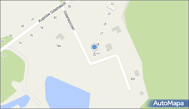 Sulmin, Gdańszczan, 21, mapa Sulmin