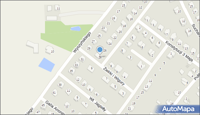 Susz, Gdańska, 28, mapa Susz