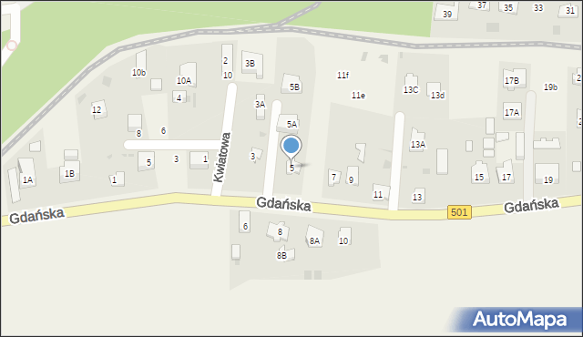 Sztutowo, Gdańska, 5, mapa Sztutowo