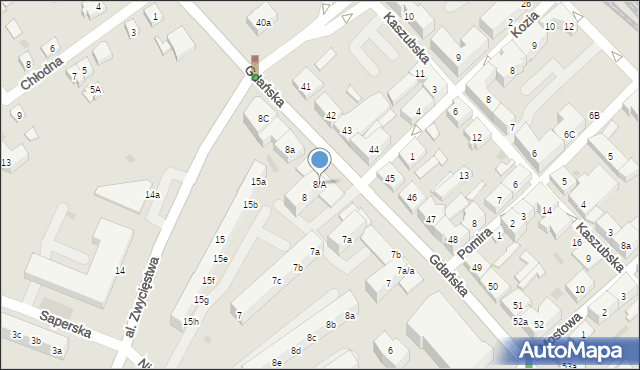 Tczew, Gdańska, 8/A, mapa Tczew