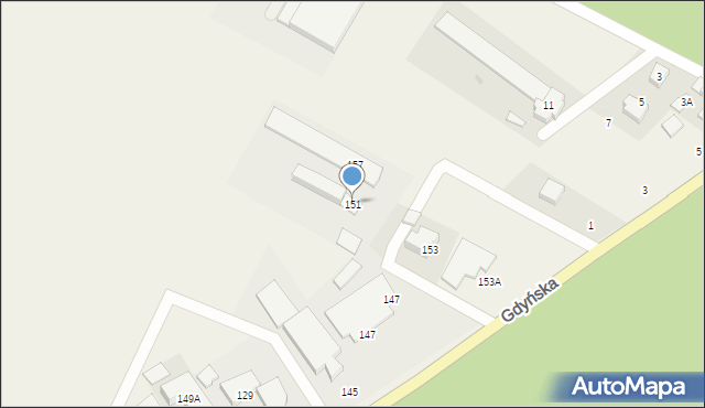 Tuchom, Gdyńska, 151, mapa Tuchom