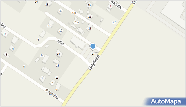 Tuchom, Gdyńska, 17, mapa Tuchom