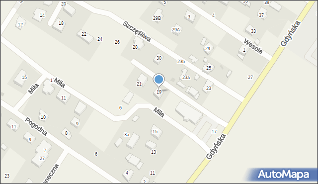 Tuchom, Gdyńska, 19, mapa Tuchom