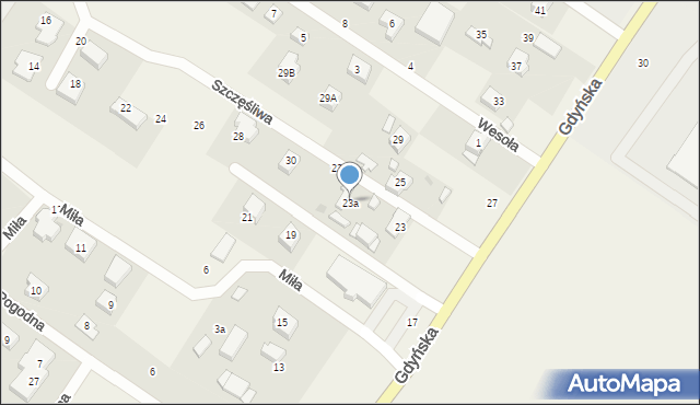 Tuchom, Gdyńska, 23a, mapa Tuchom