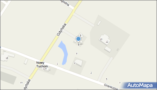 Tuchom, Gdyńska, 6, mapa Tuchom