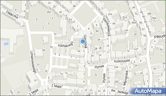 Wałbrzych, Gdańska, 6, mapa Wałbrzycha