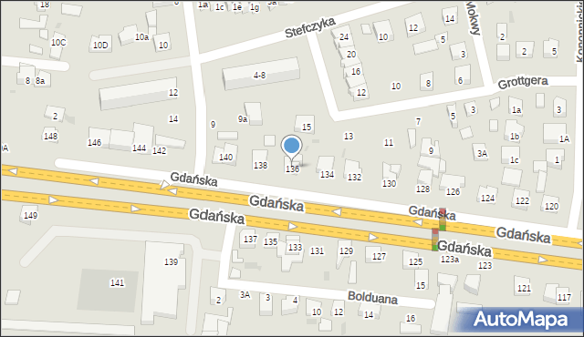 Wejherowo, Gdańska, 136, mapa Wejherowo