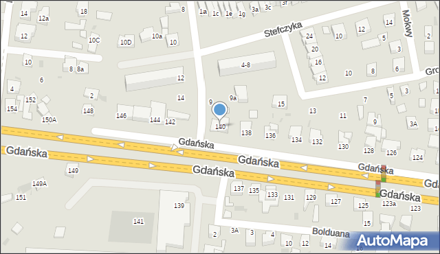 Wejherowo, Gdańska, 140, mapa Wejherowo