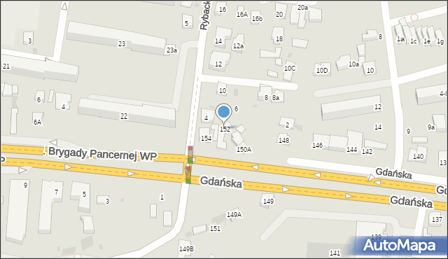 Wejherowo, Gdańska, 152, mapa Wejherowo