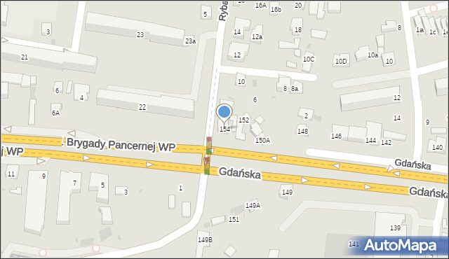 Wejherowo, Gdańska, 154, mapa Wejherowo