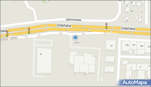 Wejherowo, Gdańska, 17, mapa Wejherowo