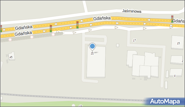 Wejherowo, Gdańska, 21, mapa Wejherowo