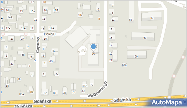 Wejherowo, Gdańska, 30, mapa Wejherowo