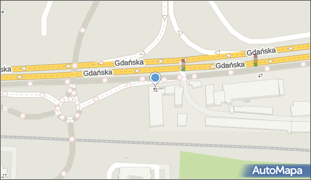 Wejherowo, Gdańska, 51, mapa Wejherowo