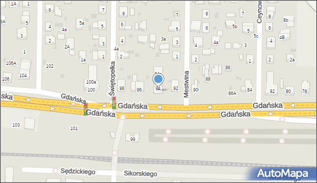 Wejherowo, Gdańska, 94a, mapa Wejherowo