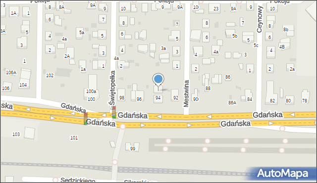 Wejherowo, Gdańska, 94b, mapa Wejherowo