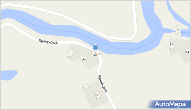 Wiślina, Gdańska, 43, mapa Wiślina