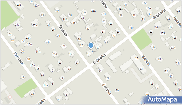 Wołomin, Gdyńska, 17, mapa Wołomin