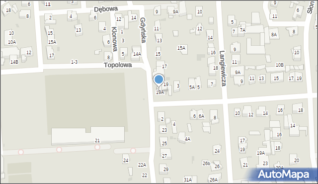 Ząbki, Gdyńska, 19A, mapa Ząbki