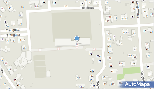 Ząbki, Gdyńska, 21, mapa Ząbki