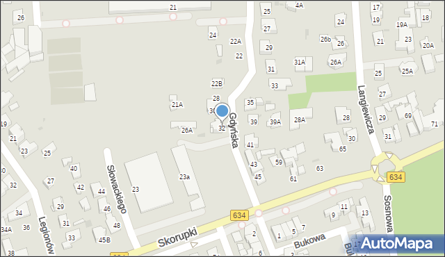 Ząbki, Gdyńska, 32, mapa Ząbki