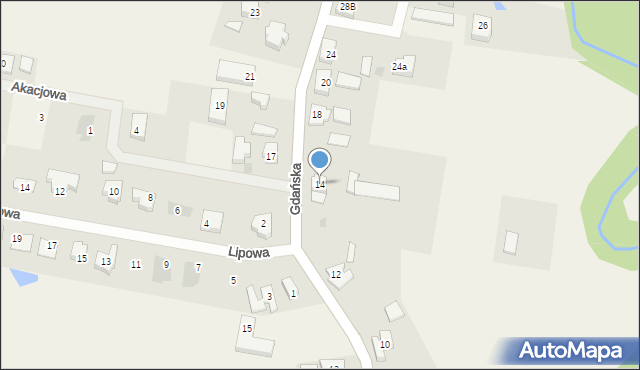 Żukczyn, Gdańska, 14, mapa Żukczyn