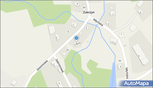 Żukczyn, Gdańska, 2A, mapa Żukczyn