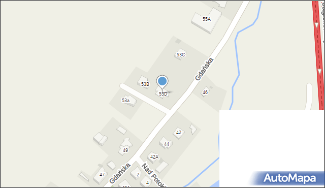 Żukczyn, Gdańska, 53D, mapa Żukczyn