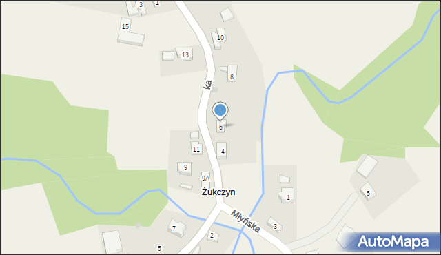 Żukczyn, Gdańska, 6, mapa Żukczyn