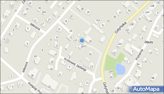 Żukowo, Gdyńska, 27, mapa Żukowo