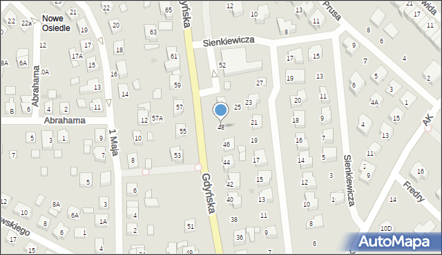 Żukowo, Gdyńska, 48, mapa Żukowo