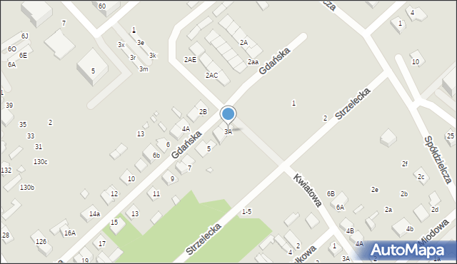 Żyrardów, Gdańska, 3A, mapa Żyrardów