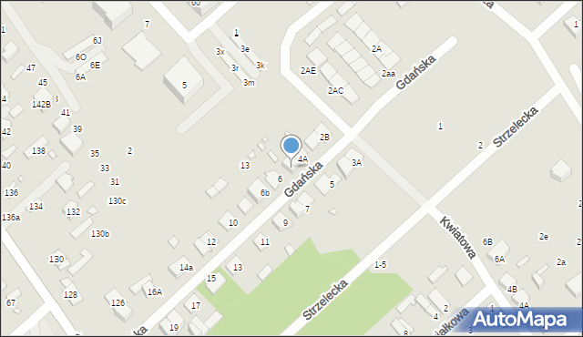 Żyrardów, Gdańska, 4B, mapa Żyrardów